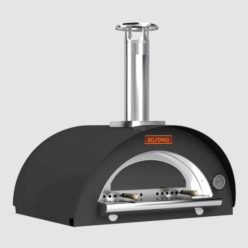 Belforno Countertop Medio Wood-Fired Pizza Oven - Black