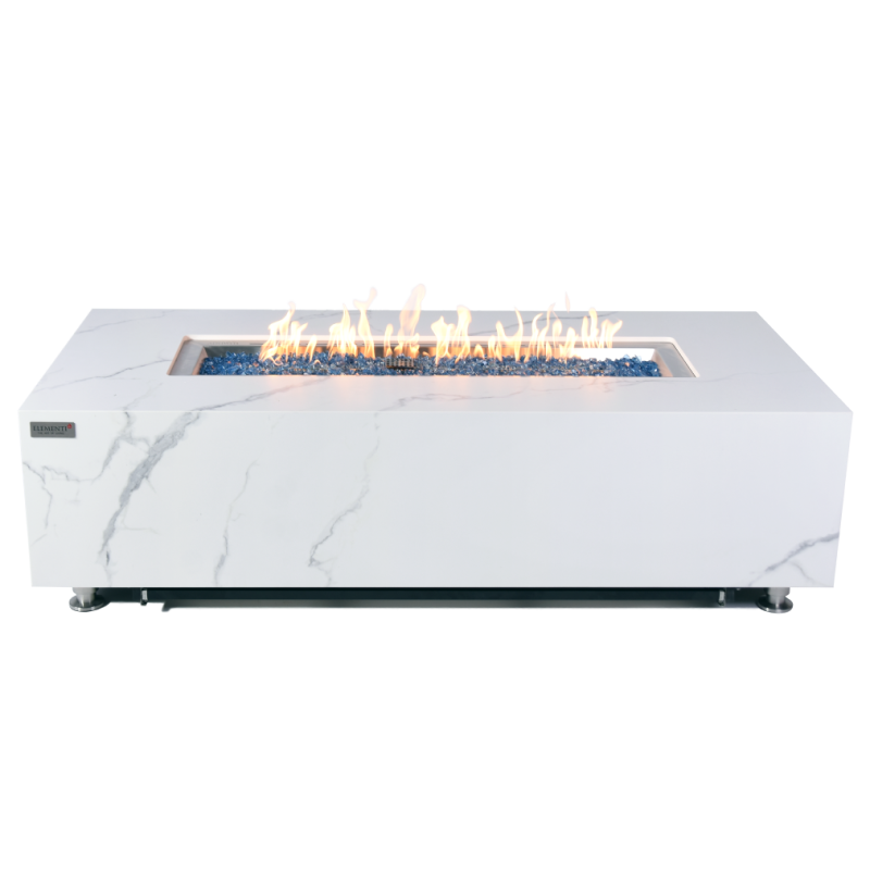 Carrara Fire Table with Flame