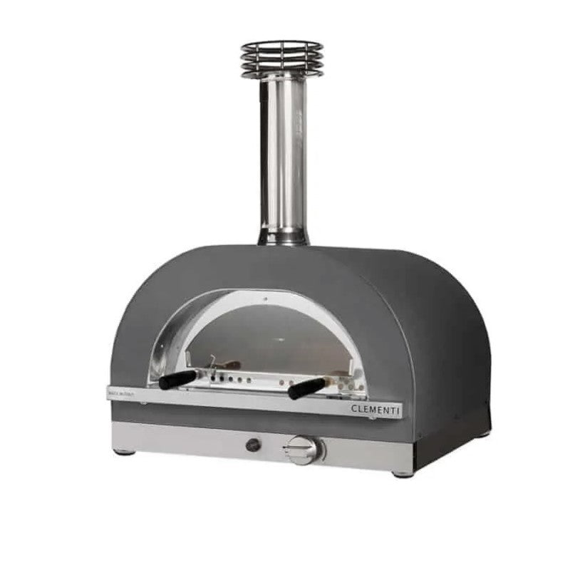 Clementi Gold Gas-Fired Pizza Oven-Charcoal Gray