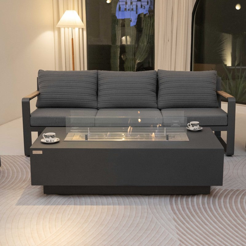 Elementi Granville Ethanol Fire Table Front