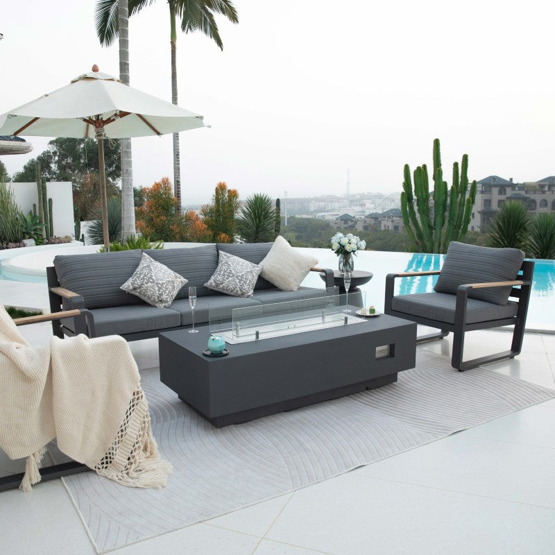 Elementi Granville Ethanol Fire Table Outdoor