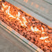 Elementi Hampton Fire Table LG Closeup with Flame