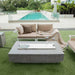 Elementi Hampton Fire Table LG Outdoor Set Up with Lid