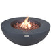 Elementi Lunar Fire Bowl Dark Gray