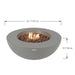 Elementi Lunar Fire Bowl Light Gray Dimensions