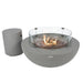 Elementi Lunar Fire Bowl Dark Gray with Tank Cover