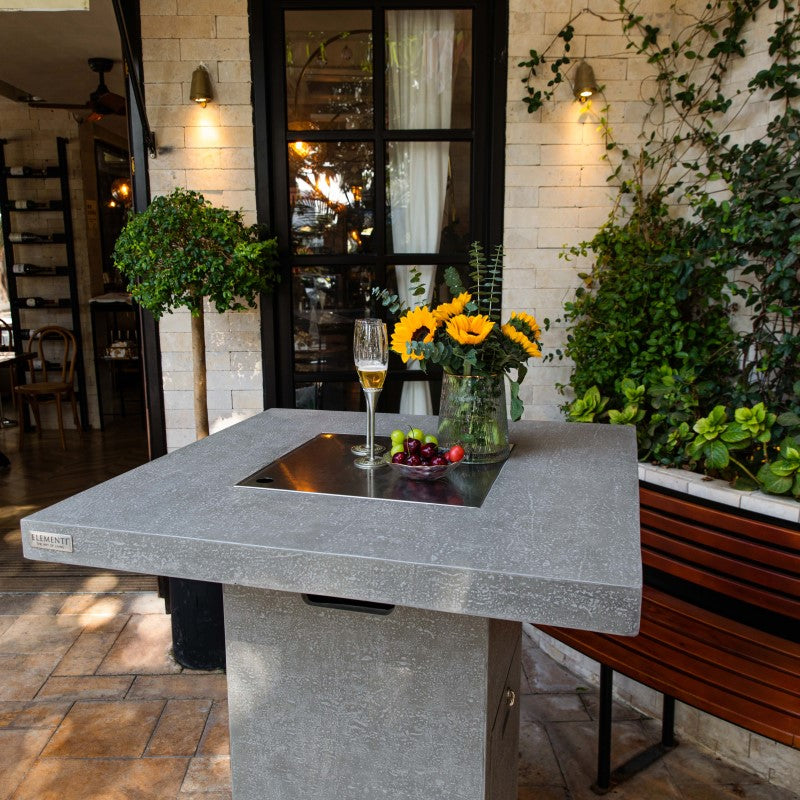 Elementi Montreal Fire Table LG Outdoor with Lava Rock