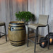 Elementi Napa Barrel Fire Table No Flame