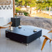 Elementi Plus Annecy Fire Table Black Outdoor with Lid