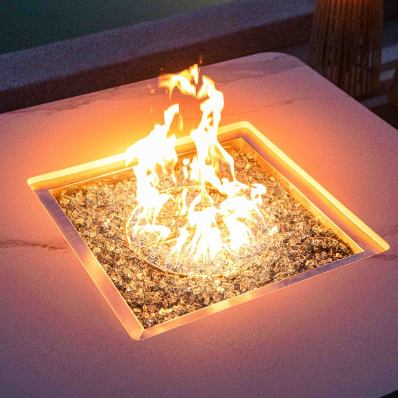 Elementi Plus Annecy Fire Table White Flame