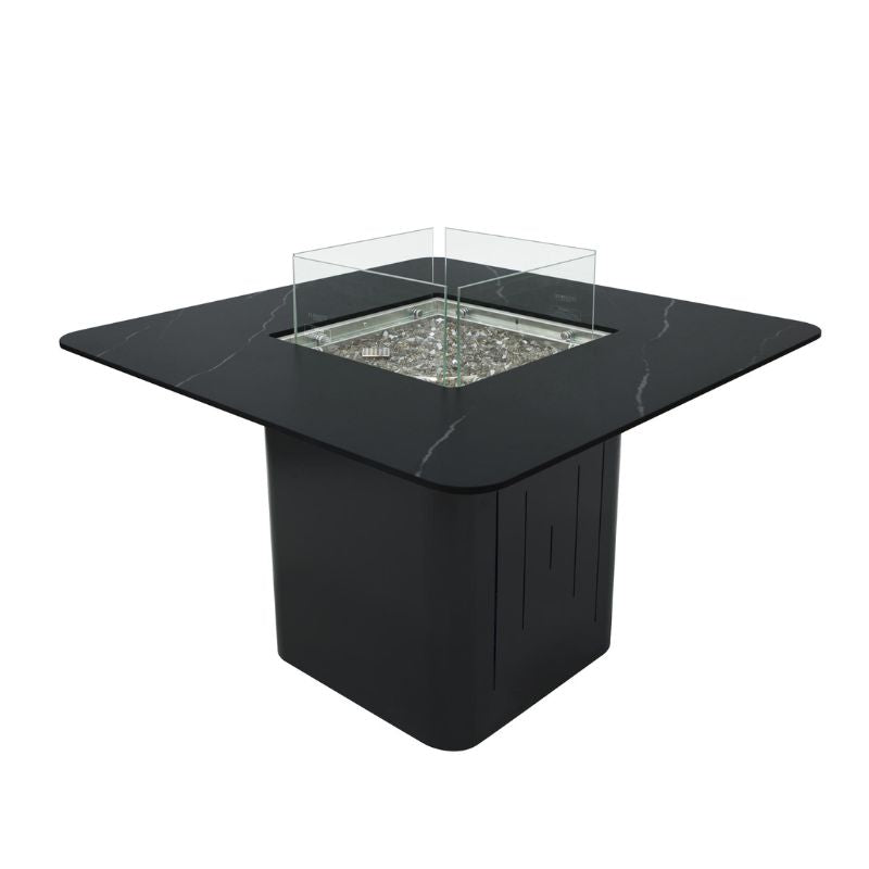 Elementi Plus Brugge Dining Fire Table With windscreen