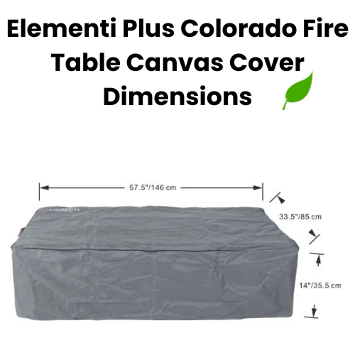 Elementi Plus Fire Table Canvas Cover