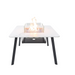 Elementi Plus Helsinki Marble Porcelain Dining fire Table with flame