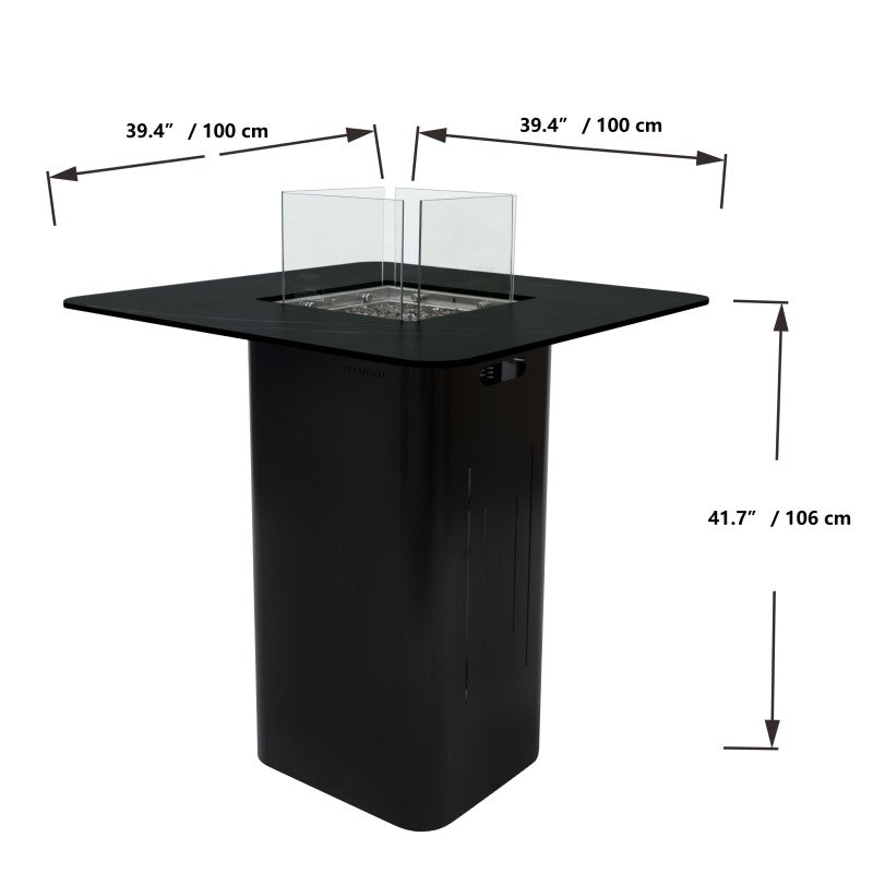 Elementi Plus Koln Fire Table Dimensions