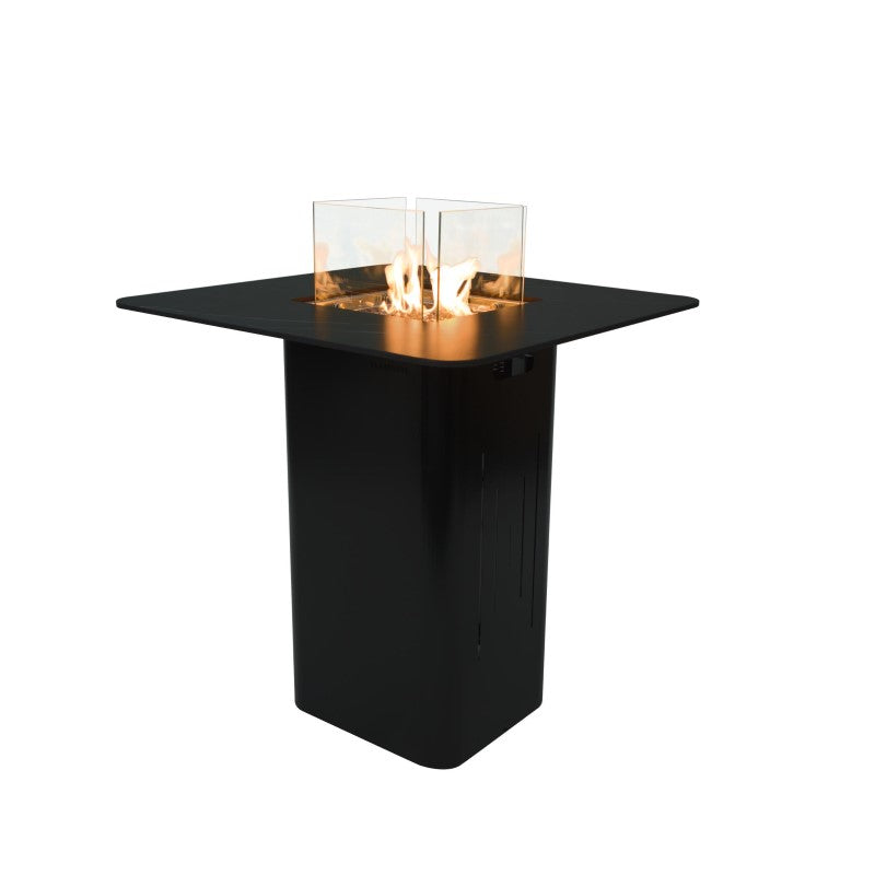 Elementi Plus Koln Fire Table with Windscreen with Flame