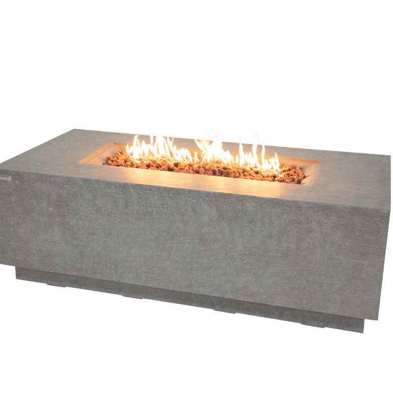 Elementi Andes Fire Table Light Gray