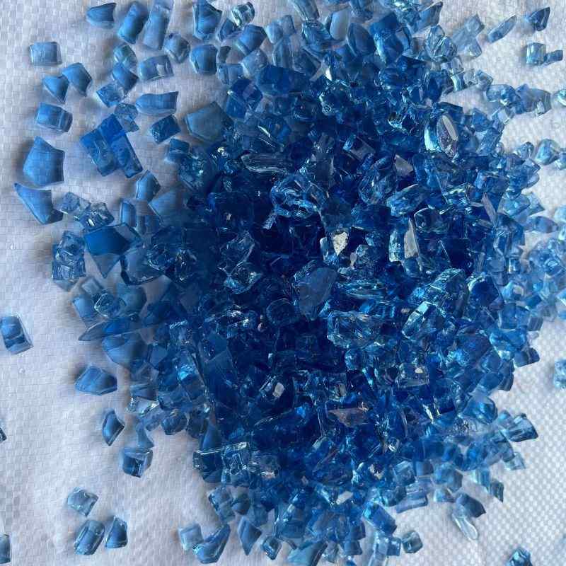 Elementi Carribean Blue Fire Glass