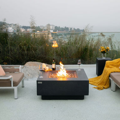 Elementi Plus Bergen Fire Table With Flame Outdoor Heating