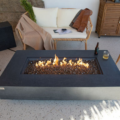 Elementi Plus Positano Fire Table Top View Angle