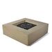 Elementi Uluru Square Sandstone Fire Table with fire glass silo