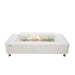 Elementi Sydney Ethanol Fire Pit cream white with flame