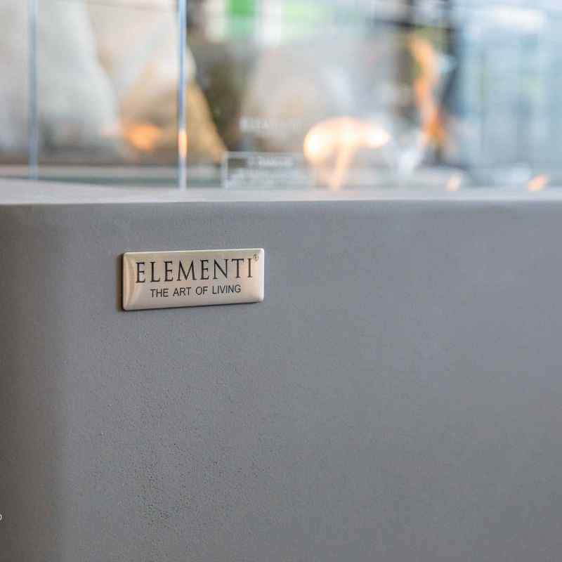 Elementi Sydney Ethanol Fire Pit Space grey front