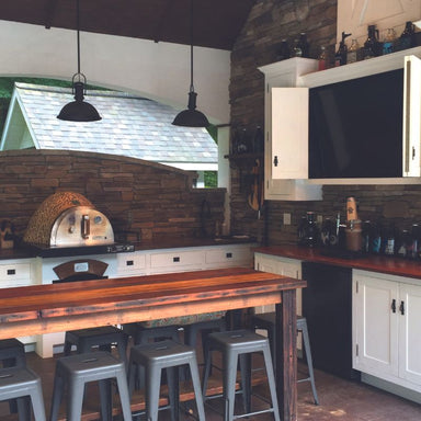 HPC Villa Series Dual Fuel Pizza Oven kitchen set up