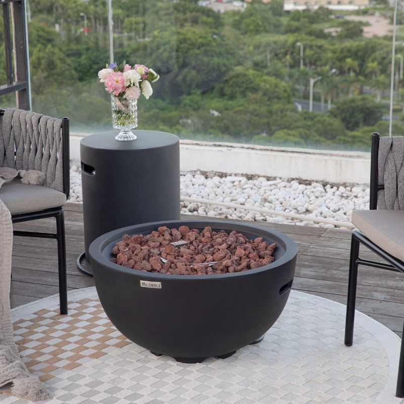 Modeno Jefferson Fire Bowl with tank cover no flame