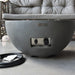 Modeno Nantucket Fire Bowl front view with Hose Connected