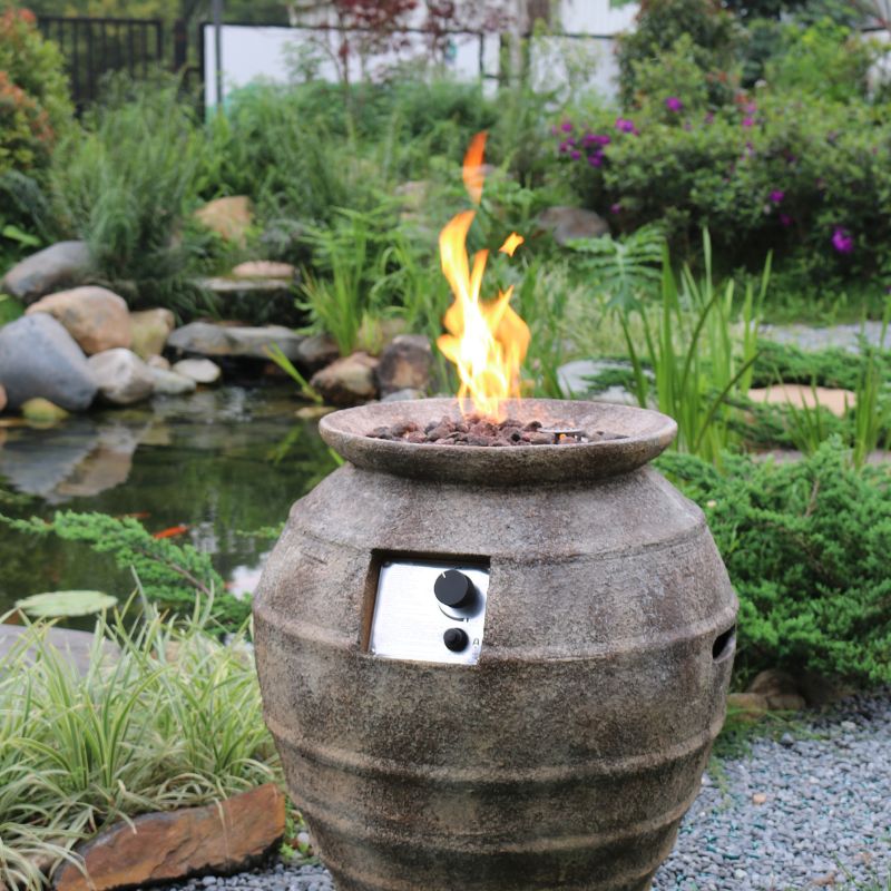 Modeno Pompeii Fire Pit Front Angle