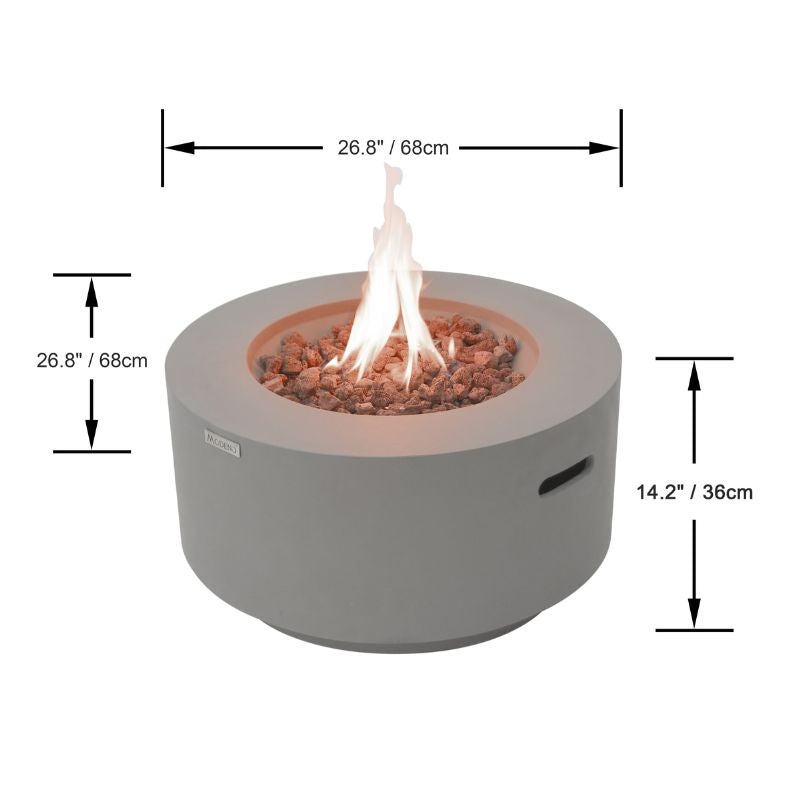 Modeno Waterford Fire Table Dimensions