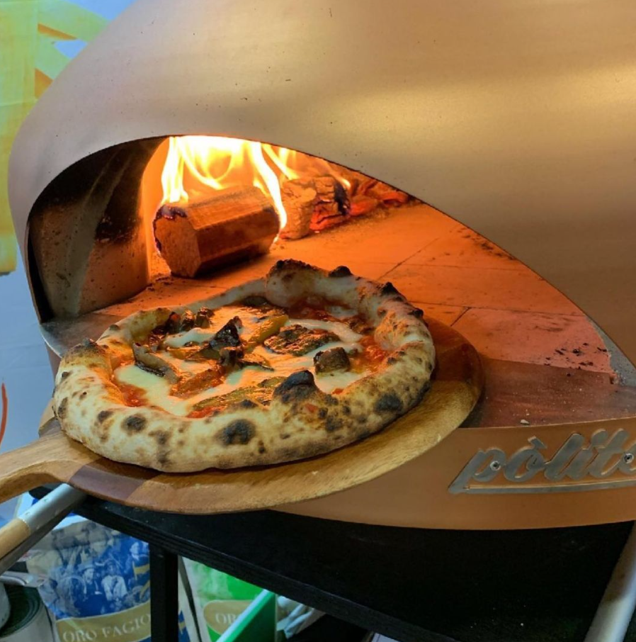 Polito Giotto Wood Fired Pizza Oven With Bench Stand