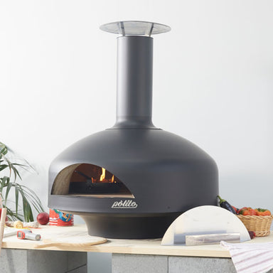 Polito_Giotto_pizza_oven_Black_door_on_counter