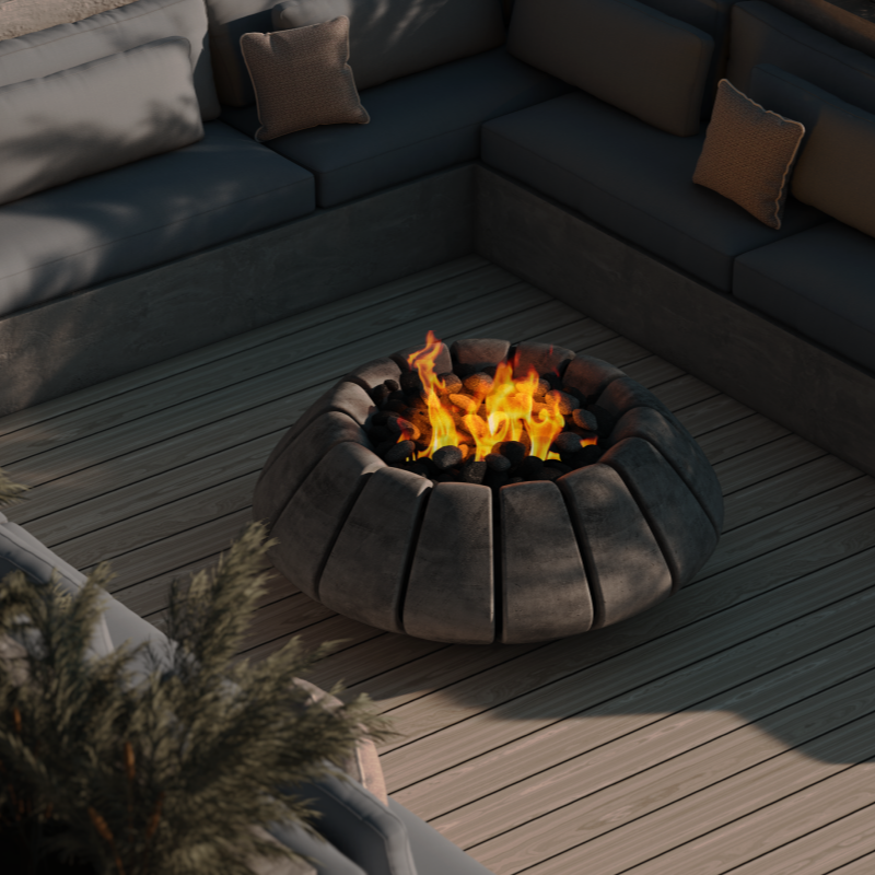 Prism Hardscapes Sunflower Fire Bowl Outdoor